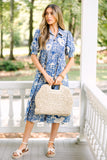 Blue Floral Dress