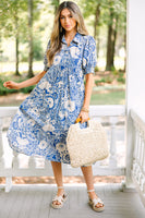 Blue Floral Dress