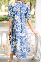 Blue Floral Dress