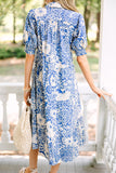 Blue Floral Dress