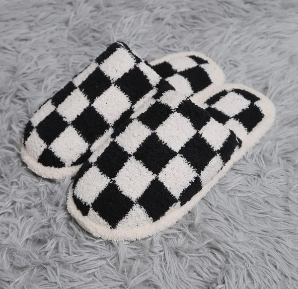 Checkered Slippers