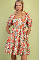 Poppy Square Neck Dress