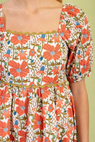 Poppy Square Neck Dress