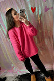 Hot Pink Quilted Top