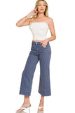 Blackberry Zenana Wide Leg Cropped Jeans