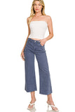 Blackberry Zenana Wide Leg Cropped Jeans