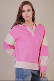 Pink Stripe Pullover