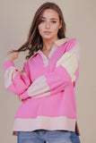 Pink Stripe Pullover