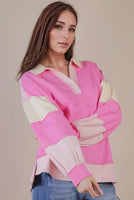 Pink Stripe Pullover