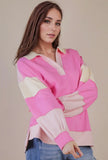 Pink Stripe Pullover