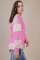Pink Stripe Pullover