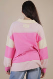 Pink Stripe Pullover