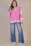Pink Stripe Pullover