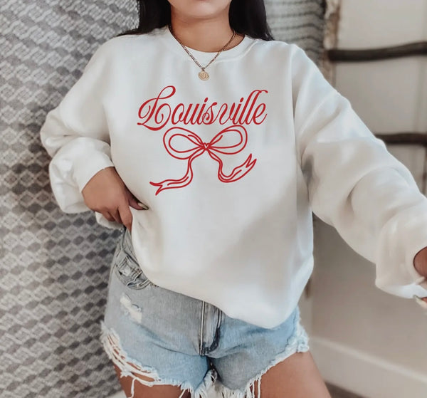 Louisville Bow Sweatshirt