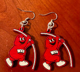 WKU Earrings (Laser Engraved/Hand Painted)