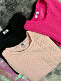 Hot Pink Quilted Top