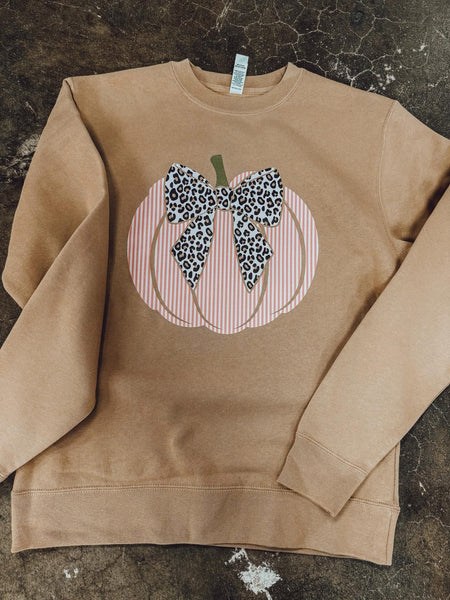 Pumpkin Seersucker Sweatshirt