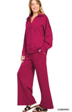 Cabernet Collar Pant Set