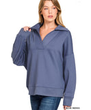 Blue Indigo Collar Pant Set