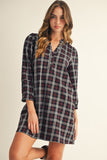 Black Plaid Dress