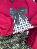 Red With Black Bow Sweatshirt
