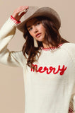 Ivory Merry Sweater