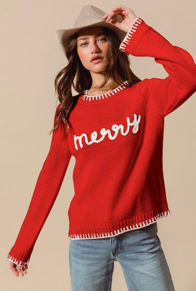 Red Merry Sweater
