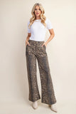 Leopard Flared Denim Jeans