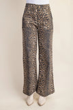 Leopard Flared Denim Jeans