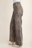 Leopard Flared Denim Jeans