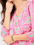 Ashlyn Top | Trellis Tiles Pink