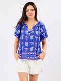 Lori Top | Petal Keepsake Blue