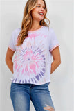 Pink and Purple Tie Dye Top