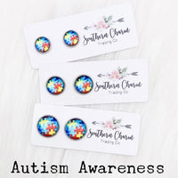 Autism Awareness Stud Earrings