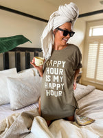 Nappy Hour is My Happy Hour Sleep Shirt