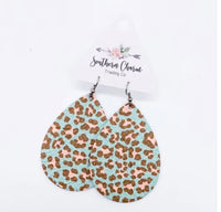 Wild Side Peach & Leopard Earrings
