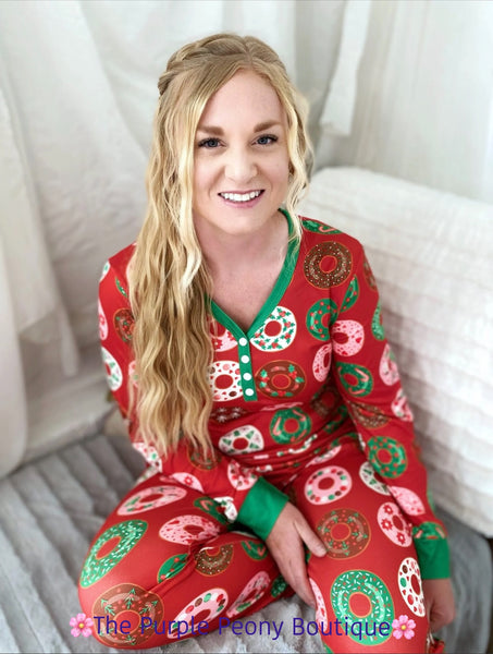 Christmas Donut Pajama Set