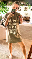 Nappy Hour is My Happy Hour Sleep Shirt