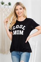Black Cool Mom Tee