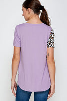 Lavender Leopard Print Top