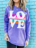 Love Stripes Long Sleeve Tee