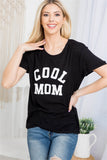 Black Cool Mom Tee