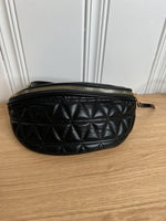 Black Quilted Bum Bag