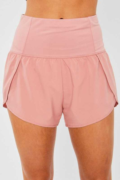 Rose Pink Windbreaker Shorts