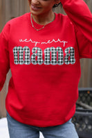 Red Very Merry Mama Sweatshirt