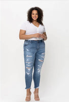 Cello High Rise Ankle Jeans Plus