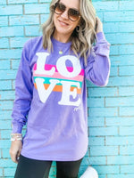 Love Stripes Long Sleeve Tee
