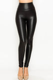 Faux Leather High Waist Skinny Leggings